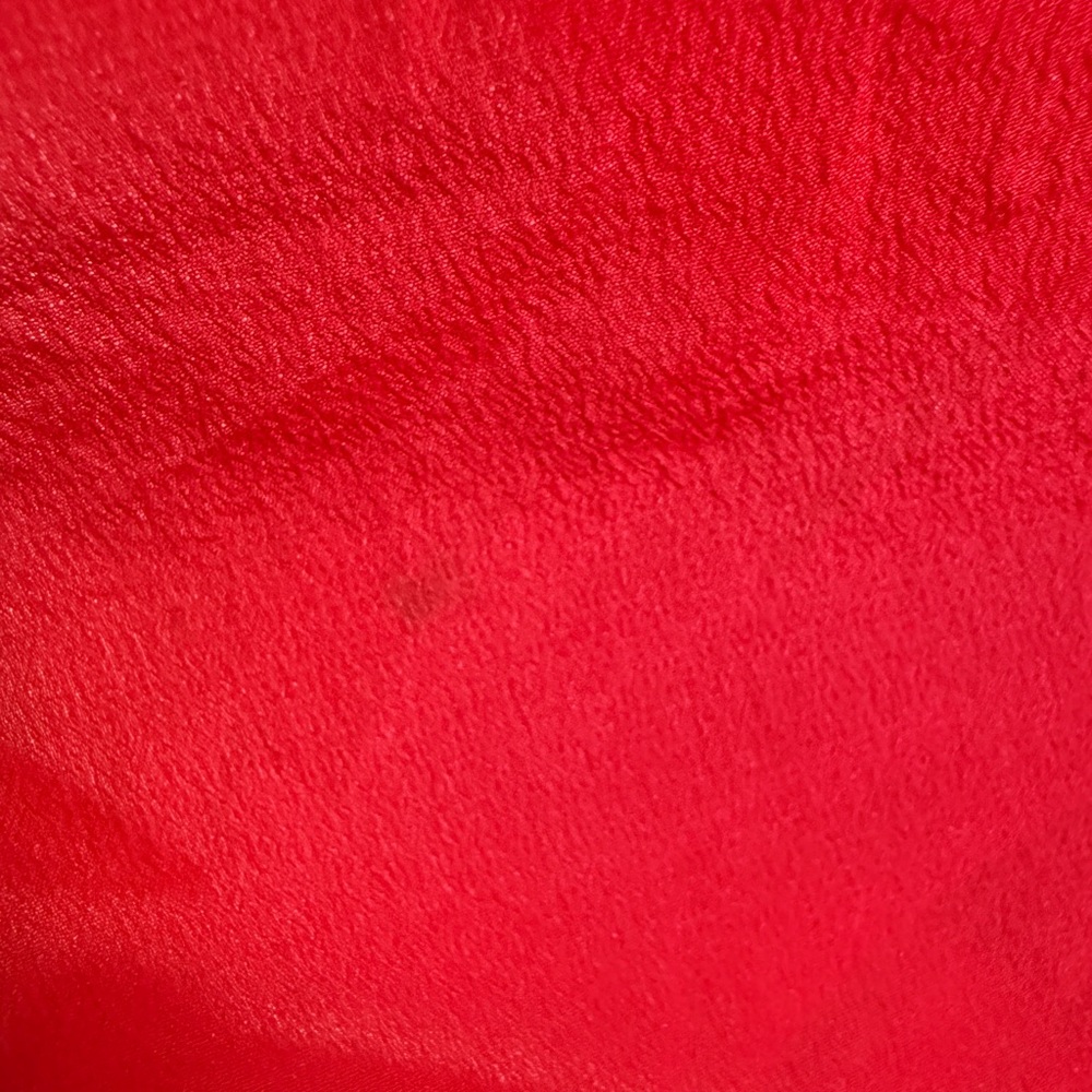 Madewell Silk Red Short Sleeve Blouse - Picture 3 of 3